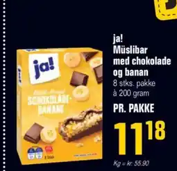 Otto Duborg ja! Müslibar med chokolade og banan tilbud