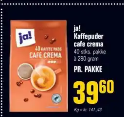 Otto Duborg ja! Kaffepuder cafe crema tilbud