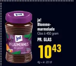 Otto Duborg ja! Blomme- marmelade Glas à 450 gram tilbud