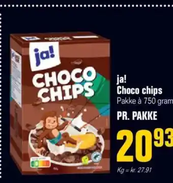 Otto Duborg ja! Choco chips Pakke tilbud