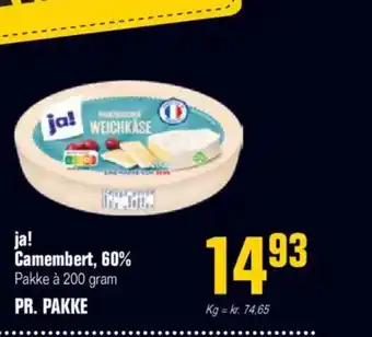 Otto Duborg ja! Camembert, 60% Pakke à 200 gram tilbud