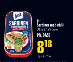 Otto Duborg ja! Sardiner med chili tilbud