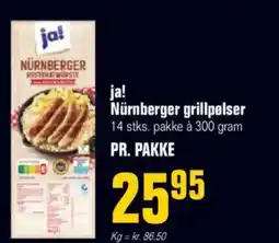 Otto Duborg ja! Nürnberger grillpølser tilbud