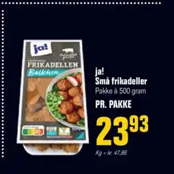 Otto Duborg ja! Små frikadeller Pakke à 500 gram PR. PAKKE tilbud