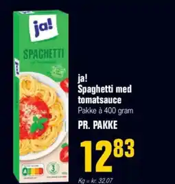 Otto Duborg ja! Spaghetti med tomatsauce Pakke à 400 gram tilbud