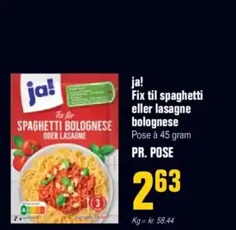 Otto Duborg ja! Fix til spaghetti eller lasagne tilbud