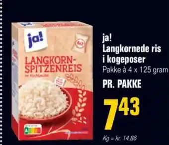 Otto Duborg ja! Langkornede ris i kogeposer Pakke à 4 x 125 gram tilbud