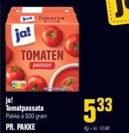 Otto Duborg ja! Tomatpassata Pakke à 500 gram tilbud