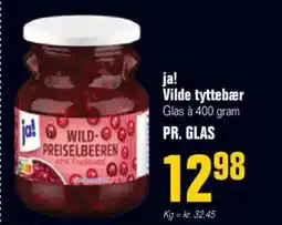 Otto Duborg ja! Vilde tyttebær Glas à 400 gram tilbud