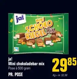 Otto Duborg ja! Mini chokoladebar mix tilbud