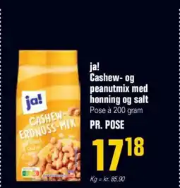 Otto Duborg ja! Cashew- og peanutmix med honning og salt tilbud