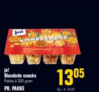 Otto Duborg ja! Blandede snacks Pakke à 300 gram tilbud