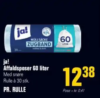 Otto Duborg ja! Affaldsposer 60 liter tilbud