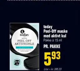 Otto Duborg Today peel-off maske med aktivt kul pakke à tilbud