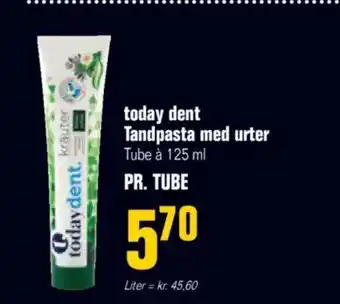 Otto Duborg Today dent tandpasta med urter tube à tilbud