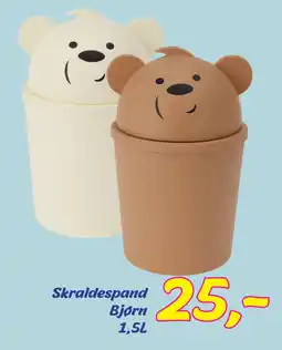 Hi five Skraldespand Bjørn 1,5L tilbud