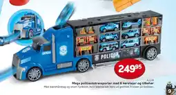 Buddy Leg Mega politiautotransporter med 6 køretøjer og tilbehør tilbud