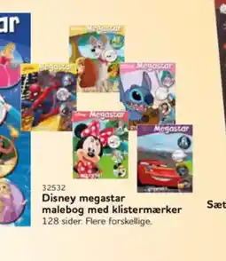 Buddy Leg Disney megastar malebog med klistermærker 128 sider. Flere forskellige. tilbud