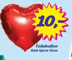 Hi five Folieballon Rødt hjerte tilbud