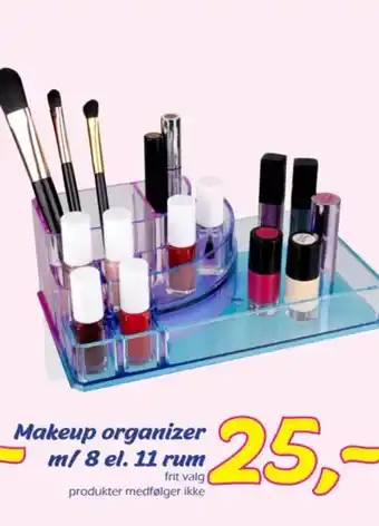 Hi five Makeup organizer m/ 8 el. 11 rum frit valg tilbud