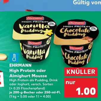 Kaufland EHRMANN High Protein oder Almighurt Mousse tilbud