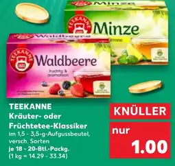 Kaufland TEEKANNE Kräuter- oder Früchtetee-Klassiker tilbud