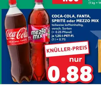 Kaufland COCA-COLA, FANTA, SPRITE oder MEZZO MIX tilbud