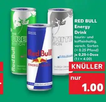 Kaufland RED BULL Energy Drink tilbud