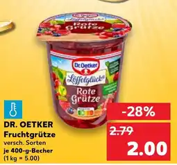 Kaufland Dr Oetker Fruchtgrütze tilbud