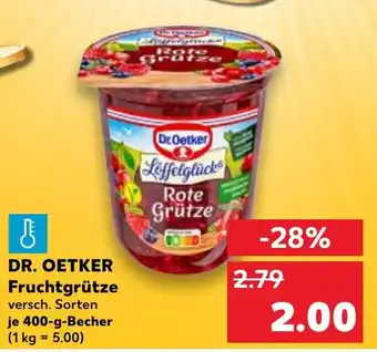 Kaufland Dr Oetker Fruchtgrütze tilbud