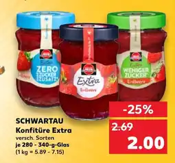 Kaufland SCHWARTAU Konfitüre Extra versch. Sorten tilbud