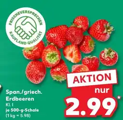 Kaufland Span./griech. Erdbeeren tilbud