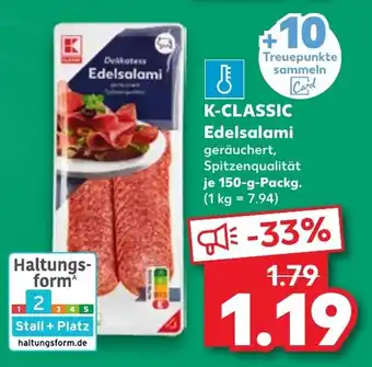 Kaufland K-CLASSIC Edelsalami tilbud