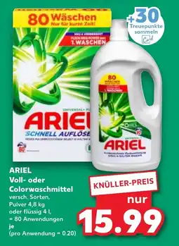 Kaufland ARIEL Voll- oder Colorwaschmittel tilbud