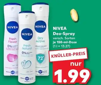 Kaufland NIVEA Deo-Spray tilbud