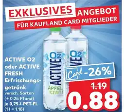 Kaufland ACTIVE 02 oder ACTIVE FRESH Erfrischungs- getränk tilbud