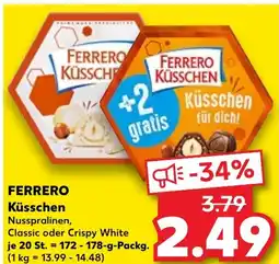 Kaufland FERRERO KÜSSCHEN Küsschen für dich! tilbud