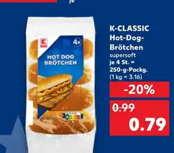 Kaufland K-CLASSIC Hot-Dog- Brötchen s tilbud