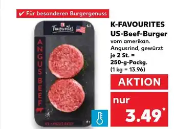 Kaufland K-FAVOURITES US-Beef-Burger tilbud