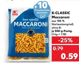 Kaufland K-CLASSIC Maccaroni tilbud