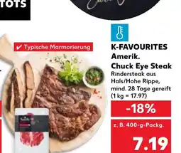 Kaufland K-FAVOURITES Amerik. Chuck Eye Steak tilbud