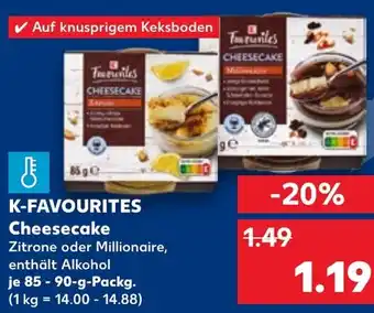 Kaufland K-FAVOURITES Cheesecake tilbud