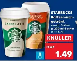 Kaufland STARBUCKS Kaffeemisch- getränk tilbud