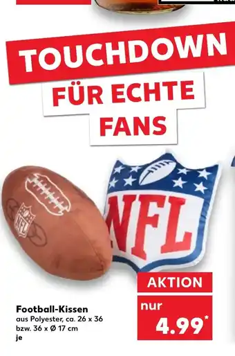 Kaufland Football-Kissen tilbud