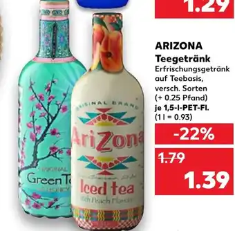 Kaufland ARIZONA Teegetränk Erfrischungsgetränk tilbud