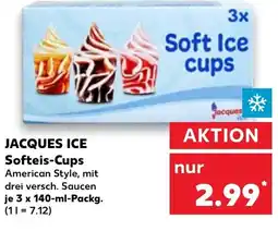 Kaufland JACQUES ICE Softeis-Cups tilbud