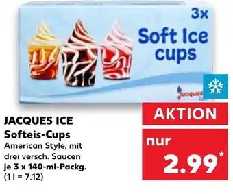 Kaufland JACQUES ICE Softeis-Cups tilbud