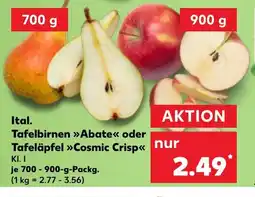 Kaufland Ital. Tafelbirnen »Abate<< oder Tafeläpfel >>Cosmic Crisp<< tilbud