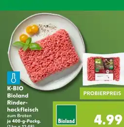 Kaufland K-BIO Bioland Rinder- hackfleisch tilbud