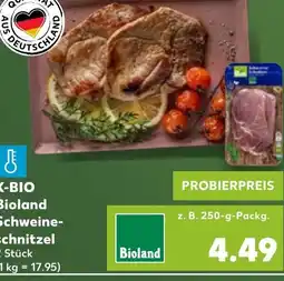 Kaufland K-BIO Bioland Schweine- schnitzel tilbud